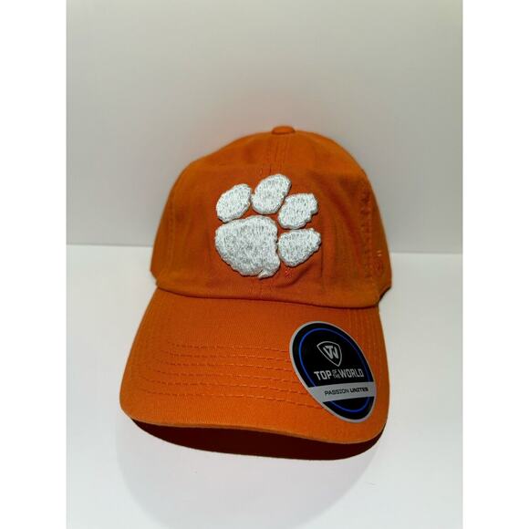 Clemson Tigers Top Of The World NCAA Orange Hat Cap Men's Adjustable Strap NEW - Picture 1 of 2